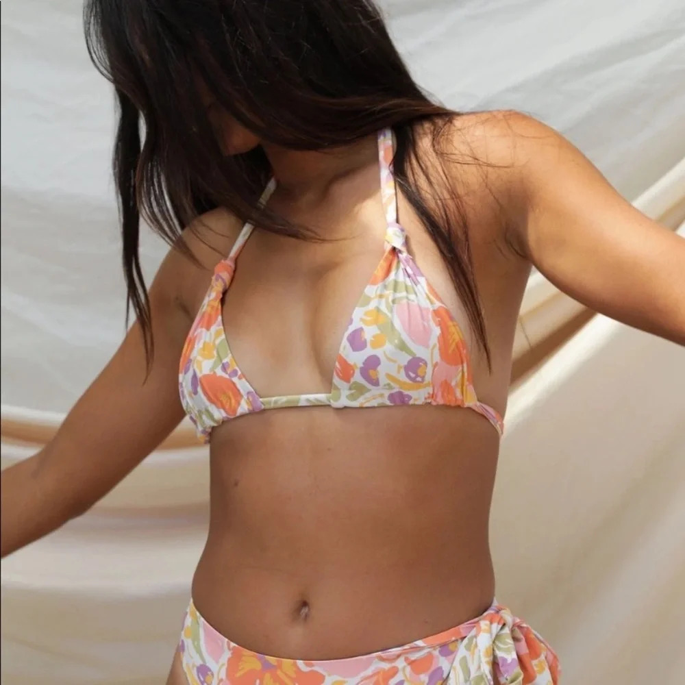 New! Stone Fox Swim isobel top in bloom nwt 28971